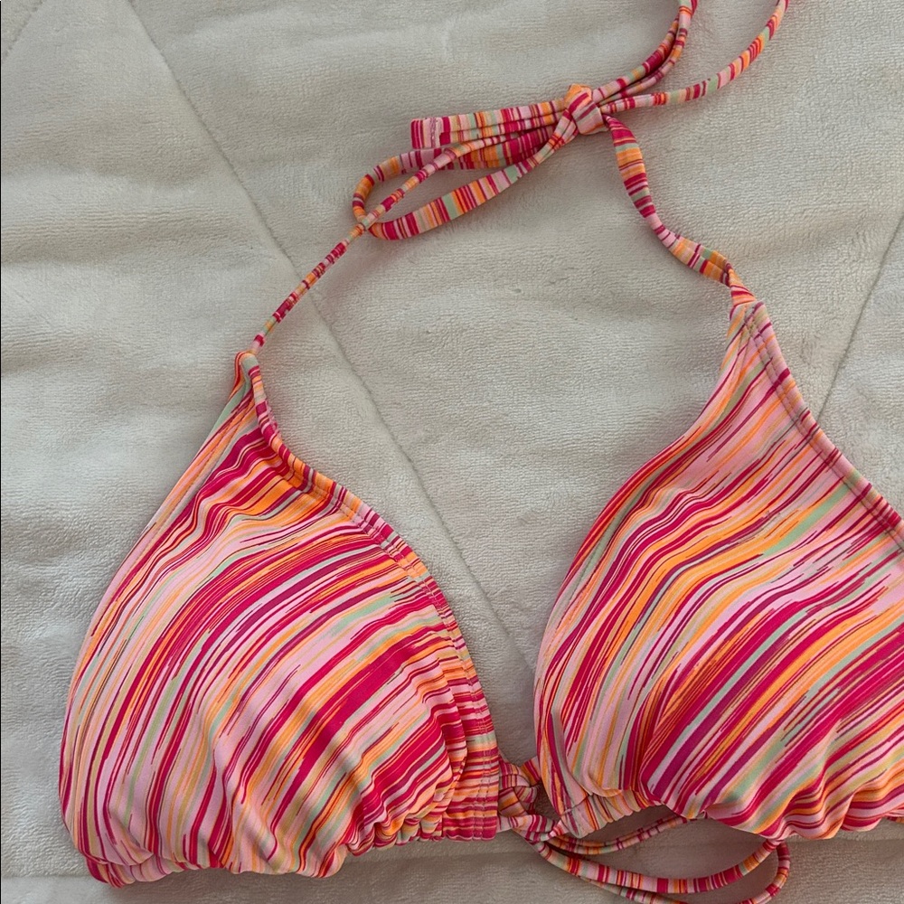 Wild Fable Multicolor Striped Bikini Top